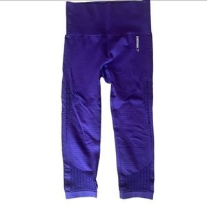 GYM SHARK women’s purple capri length leggings size XS/S